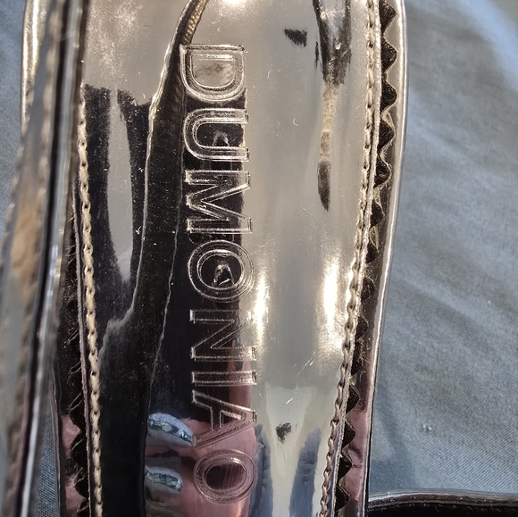 Elegant Silver Women's Slingback Heels - Picture 2 of 5